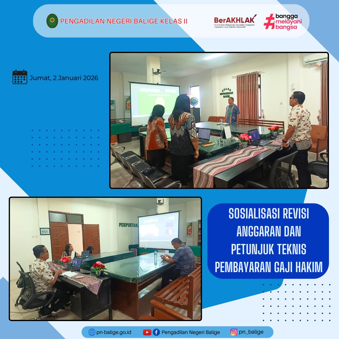 SOSIALISASI REVISI ANGGARAN DAN PETUNJUK TEKNIS PEMBAYARAN GAJI HAKIM SOSIALISASI REVISI ANGGARAN DAN PETUNJUK TEKNIS PEMBAYARAN GAJI HAKIM
